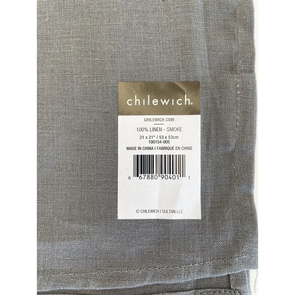 Chilewich Solid Linen Dinner Napkin, Various Colors, 21